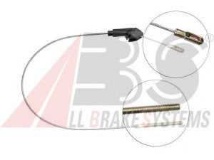 A.B.S. K12137 trosas, stovėjimo stabdys 
 Stabdžių sistema -> Valdymo svirtys/trosai
522581, 522589, 522599, 90375403