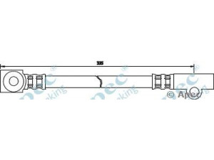 APEC braking HOS3454 stabdžių žarnelė 
 Stabdžių sistema -> Stabdžių žarnelės
562336, 562336, 90216275