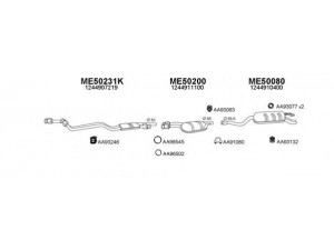 VENEPORTE 500045 išmetimo sistema 
 Išmetimo sistema -> Išmetimo sistema, visa