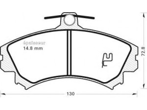 MGA 359 stabdžių trinkelių rinkinys, diskinis stabdys 
 Techninės priežiūros dalys -> Papildomas remontas
MR407946, X3511007, 3345670