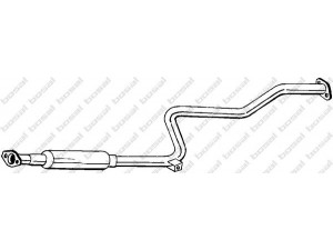BOSAL 284-433 vidurinis duslintuvas 
 Išmetimo sistema -> Duslintuvas
20030-78R10, 20030-78R11, B003M-78R1A