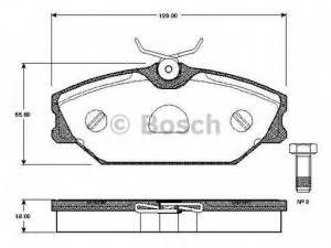 BOSCH 0 986 TB2 106 stabdžių trinkelių rinkinys, diskinis stabdys 
 Techninės priežiūros dalys -> Papildomas remontas
77 01 206 379