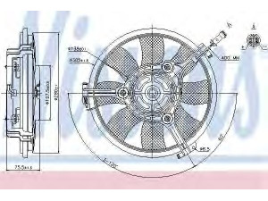 NISSENS 85691 ventiliatorius, radiatoriaus 
 Aušinimo sistema -> Oro aušinimas
4B3959455, 4B3959455A, 4B3959455B