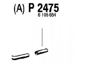 FENNO P2475 išleidimo kolektorius 
 Išmetimo sistema -> Išmetimo vamzdžiai
BM10004, 6105653, 6105654