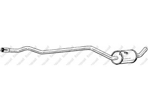 BOSAL 285-839 vidurinis duslintuvas 
 Išmetimo sistema -> Duslintuvas
1018853, 1030394, 6889166, 6990385