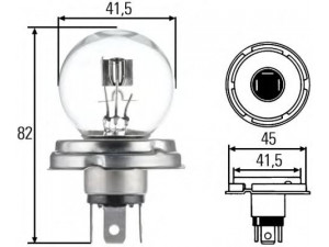 HELLA 8GD 002 088-071 lemputė, priekinis žibintas; lemputė, priekinis žibintas 
 Elektros įranga -> Priekinis žibintas/dalys -> Lemputė, priekinis žibintas
00101