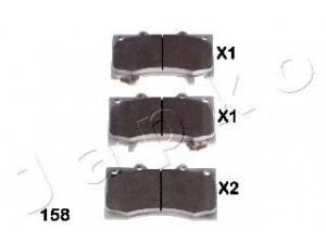 JAPKO 50158 stabdžių trinkelių rinkinys, diskinis stabdys 
 Techninės priežiūros dalys -> Papildomas remontas
D1060-1LB2A