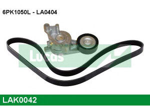 LUCAS ENGINE DRIVE LAK0042 V formos rumbuotas diržas, komplektas 
 Techninės priežiūros dalys -> Techninės priežiūros intervalai