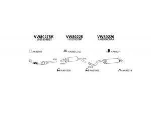 VENEPORTE 030022 išmetimo sistema