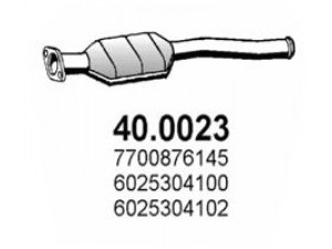 ASSO 40.0023 katalizatoriaus keitiklis 
 Išmetimo sistema -> Katalizatoriaus keitiklis
6025304100, 6025304102, 7700876145