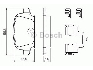 BOSCH 0 986 424 528 stabdžių trinkelių rinkinys, diskinis stabdys 
 Techninės priežiūros dalys -> Papildomas remontas
1605965, 9200132, 93176117, 93178789