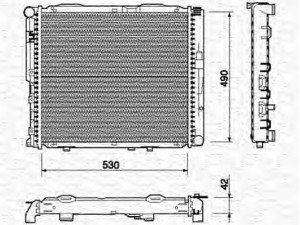 MAGNETI MARELLI 350213745000 radiatorius, variklio aušinimas 
 Aušinimo sistema -> Radiatorius/alyvos aušintuvas -> Radiatorius/dalys
1245000903, 1245002103, 1245009503