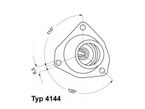 WAHLER 4144.92D termostatas, aušinimo skystis 
 Aušinimo sistema -> Termostatas/tarpiklis -> Thermostat
13 38 049, 13 38 054, 13 38 049
