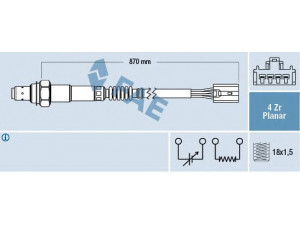 FAE 77416 lambda jutiklis 
 Variklis -> Variklio elektra
30617127, 30620773, 617127