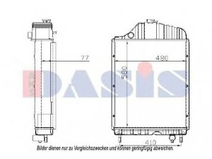 AKS DASIS 440102N radiatorius, variklio aušinimas