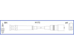 HITACHI 134763 uždegimo laido komplektas 
 Kibirkšties / kaitinamasis uždegimas -> Uždegimo laidai/jungtys
1247361