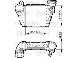 VALEO 817557 tarpinis suslėgto oro aušintuvas, kompresorius 
 Variklis -> Oro tiekimas -> Įkrovos agregatas (turbo/superįkrova) -> Tarpinis suslėgto oro aušintuvas
1J0145803N, 1J0145803N, 1J0145803N