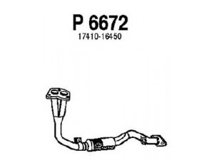FENNO P6672 išleidimo kolektorius 
 Išmetimo sistema -> Išmetimo vamzdžiai
17410-16450