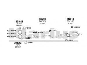 KLARIUS 631353E išmetimo sistema 
 Išmetimo sistema -> Išmetimo sistema, visa