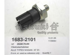 ASHUKI 1683-2101 alyvos slėgio jungiklis
8712-18-510, 25240-70J00