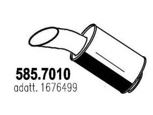 ASSO 585.7010 vidurinis / galinis duslintuvas 
 Išmetimo sistema -> Duslintuvas
1676499