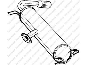 BOSAL 228-467 galinis duslintuvas 
 Išmetimo sistema -> Duslintuvas
17430-27130, 17430-28180, 17430-28190