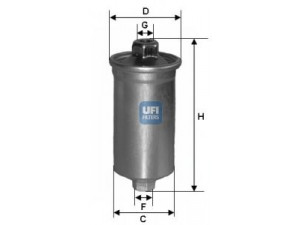 UFI 31.699.00 kuro filtras 
 Degalų tiekimo sistema -> Kuro filtras/korpusas
71736109, 82403555, 6058519, 25067103