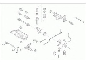 SACHS VW-TOURA-FS002 vairavimo mechanizmas; rato pakaba 
 Ašies montavimas/vairavimo mechanizmas/ratai -> Prekių paieška pagal schemą