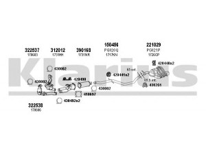 KLARIUS 631116E išmetimo sistema 
 Išmetimo sistema -> Išmetimo sistema, visa