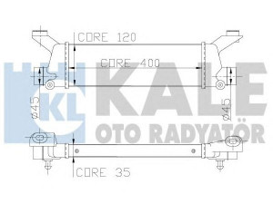 KALE OTO RADYATÖR 347900 tarpinis suslėgto oro aušintuvas, kompresorius 
 Variklis -> Oro tiekimas -> Įkrovos agregatas (turbo/superįkrova) -> Tarpinis suslėgto oro aušintuvas
168 500 00 00, A1685000000
