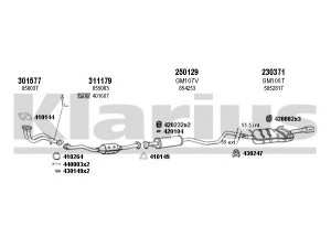 KLARIUS 390837E išmetimo sistema 
 Išmetimo sistema -> Išmetimo sistema, visa