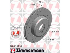 ZIMMERMANN 150.3491.52 stabdžių diskas 
 Stabdžių sistema -> Diskinis stabdys -> Stabdžių diskas
3411 6 782 593