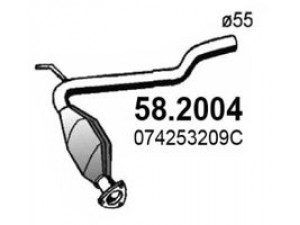 ASSO 58.2004 priekinis duslintuvas 
 Išmetimo sistema -> Duslintuvas
074253209C, 7D0253209, JZW253209AC
