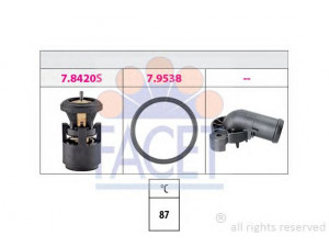 FACET 7.8561K termostatas, aušinimo skystis 
 Aušinimo sistema -> Termostatas/tarpiklis -> Thermostat
032 121 111 BM