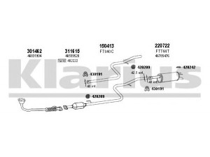 KLARIUS 330839E išmetimo sistema 
 Išmetimo sistema -> Išmetimo sistema, visa