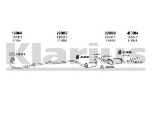 KLARIUS 360514E išmetimo sistema 
 Išmetimo sistema -> Išmetimo sistema, visa