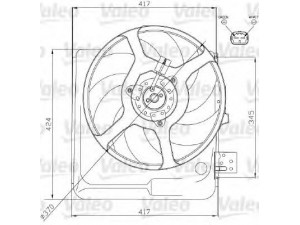 VALEO 698313 ventiliatorius, radiatoriaus 
 Aušinimo sistema -> Oro aušinimas
7700784652