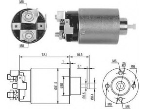 MAGNETI MARELLI 940113050476 solenoidinis jungiklis, starteris
M1T70781
