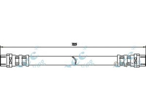 APEC braking HOS3235 stabdžių žarnelė 
 Stabdžių sistema -> Stabdžių žarnelės
8A0611775, 8D0611775F, 8D0611775F