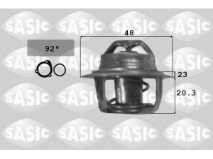SASIC 9000295 termostatas, aušinimo skystis 
 Aušinimo sistema -> Termostatas/tarpiklis -> Thermostat
052121113A, 1509953, 6100629, 6100630