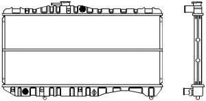 SAKURA  Automotive 1461-0229 radiatorius, variklio aušinimas