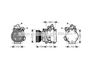 AVA QUALITY COOLING TOK441 kompresorius, oro kondicionierius 
 Oro kondicionavimas -> Kompresorius/dalys
8831042070