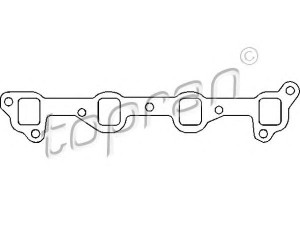 TOPRAN 201 683 tarpiklis, išleidimo kolektorius 
 Variklis -> Cilindrų galvutė/dalys -> Įsiurbimo kolektoriaus tarpiklis/sandarinimo žiedas
08 50 608, 8 50 608, 90409572