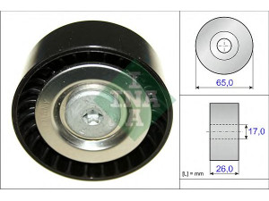 INA 532 0571 10 kreipiantysis skriemulys, V formos rumbuotas diržas 
 Diržinė pavara -> V formos rumbuotas diržas/komplektas -> Laisvasis/kreipiamasis skriemulys
68027648AA, K68027648AA, 651 200 03 70