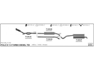 IMASAF 587000325 išmetimo sistema 
 Išmetimo sistema -> Išmetimo sistema, visa