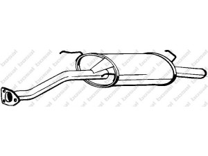 BOSAL 278-569 galinis duslintuvas 
 Išmetimo sistema -> Duslintuvas
GEX3-3787, WCG0-00170, WCG0-00171