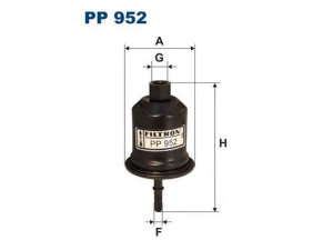 FILTRON PP952 kuro filtras 
 Degalų tiekimo sistema -> Kuro filtras/korpusas
MR212200