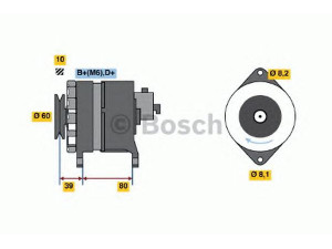 BOSCH 0 120 488 012 kintamosios srovės generatorius 
 Elektros įranga -> Kint. sr. generatorius/dalys -> Kintamosios srovės generatorius