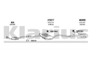 KLARIUS 960292E išmetimo sistema 
 Išmetimo sistema -> Išmetimo sistema, visa