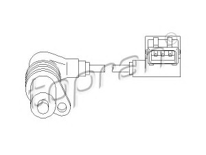 TOPRAN 501 534 RPM jutiklis, variklio valdymas 
 Elektros įranga -> Jutikliai
1 739 891, 1214 1 739 891